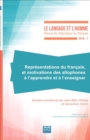 Image for Representations du francais et motivations des allophones a l&#39;apprendre et a l&#39;enseigner: 2016 - 51.1