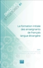 Image for La formation initiale des enseignants de francais langue etrangere