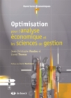 Image for Optimisation pour l&#39;analyse economique et les sciences de gestion
