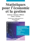 Image for Statistiques pour l&#39;economie et la gestion