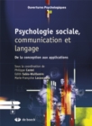 Image for Psychologie sociale, communication et langage
