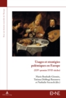Image for Usages et strategies polemiques en Europe: (XIVe-premier XVIIe siecles)