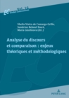 Image for Analyse Du Discours Et Comparaison : Enjeux Théoriques Et Méthodologiques