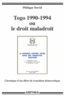 Image for Togo 1990-1994 Ou Le Droit Maladroit