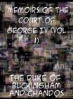 Image for Memoirs of the Court of George IV (Vol 1)