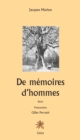Image for De memoires d&#39;hommes