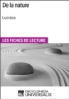 Image for De la nature de Lucrece: Les Fiches de lecture d&#39;Universalis