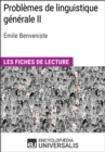 Image for Problemes de linguistique generale II d&#39;Emile Benveniste: Les Fiches de lecture d&#39;Universalis