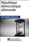 Image for Republique democratique allemande: Geographie, economie, histoire et politique