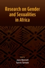 Image for Research on Gender and Sexualities in Africa