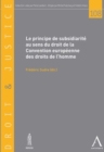 Image for PRINCIPE DE SUBSIDIARITE AU SENS DE LA CONVENTION EUROPEENNE DES DROITS DE L&#39;HOMME (LE) [electronic resource]. 