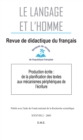 Image for Production ecrite : de la planification des textes aux mecanismes peripheriques de l&#39;ecriture: 2003 - 38.2