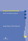 Image for European constitutionalism  : historical and contemporary perspectives