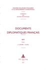 Image for Documents Diplomatiques Francais : 1971 - Tome I (1er Janvier - 30 Juin)