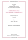 Image for Correspondance Politique Et Commerciale. Guerre 1939-1945. Tome II : Vichy. 1939-Juin 1944