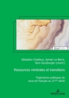 Image for Ressources min?rales et transitions