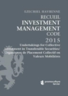 Image for Recueil Investment Management Code - Tome 3 : Undertakings for Collective Investment in Transferable Securities/Organismes de Placement Collectif en Valeurs Mobilieres