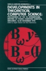 Image for Developments in Theoretical Computer Science