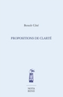 Image for Propositions de clarte