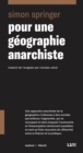 Image for Pour une geographie anarchiste