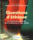 Image for Questions d&#39;ethique.