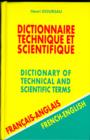 Image for Dictionnaire Technique Et Scientifique - Dictionary of Technical and Scientific Terms