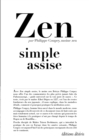 Image for Zen simple assise.