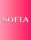 Image for Sofia : 100 Pages 8.5 X 11 Personalized Name on Notebook College Ruled Line Paper