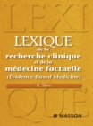 Image for Lexique De La Recherche Clinique Et De La Medecine Factuelle