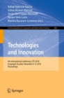 Image for Technologies and innovation: 4th International Conference, CITI 2018, Guayaquil, Ecuador, November 6-9, 2018, Proceedings