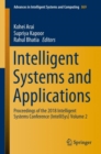 Image for Intelligent Systems and Applications : Proceedings of the 2018 Intelligent Systems Conference (IntelliSys) Volume 2