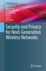 Image for Security and Privacy for Next-Generation Wireless Networks
