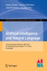 Image for Artificial intelligence and natural language: 7th International Conference, AINL 2018, St. Petersburg, Russia, October 17-19, 2018, Proceedings