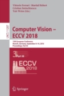 Image for Computer Vision – ECCV 2018 : 15th European Conference, Munich, Germany, September 8–14, 2018, Proceedings, Part III