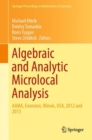 Image for Algebraic and Analytic Microlocal Analysis : AAMA, Evanston, Illinois, USA, 2012 and 2013