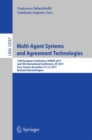 Image for Multi-agent Systems and Agreement Technologies: 15th European Conference, Eumas 2017, and 5th International Conference, at 2017, Evry, France, December 14-15, 2017, Revised Selected Papers : 10767