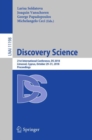 Image for Discovery science: 21st International Conference, DS 2018, Limassol, Cyprus, October 29-31, 2018, Proceedings : 11198
