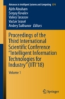 Image for Proceedings of the Third International Scientific Conference &quot;Intelligent Information Technologies for Industry&quot; (IITI&#39;18): Volume 1