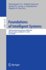 Image for Foundations of Intelligent Systems : 24th International Symposium, ISMIS 2018, Limassol, Cyprus, October 29–31, 2018, Proceedings