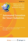 Image for Automated Invention for Smart Industries : 18th International TRIZ Future Conference, TFC 2018, Strasbourg, France, October 29-31, 2018, Proceedings