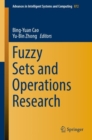 Image for Fuzzy sets and operations research : volume 872