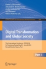 Image for Digital Transformation and Global Society : Third International Conference, DTGS 2018, St. Petersburg, Russia, May 30 – June 2, 2018, Revised Selected Papers, Part I