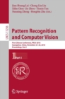 Image for Pattern Recognition and Computer Vision