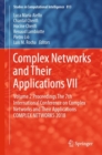 Image for Complex networks and their applications VII.: (Proceedings the 7th Interntional Conference on Complex Networks and their Applications, Complex Networks 2018)
