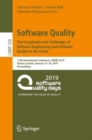 Image for Software quality: the complexity and challenges of software engineering and software quality in the cloud : 11th International Conference, SWQD 2019, Vienna, Austria, January 15-18, 2019, Proceedings : 338