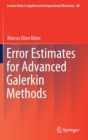 Image for Error Estimates for Advanced Galerkin Methods