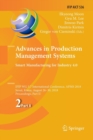 Image for Advances in Production Management Systems. Smart Manufacturing for Industry 4.0