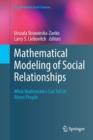 Image for Mathematical Modeling of Social Relationships