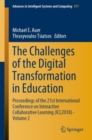 Image for The challenges of the digital transformation in education  : proceedings of the 21st International Conference on Interactive Collaborative Learning (ICL2018)Volume 2