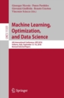 Image for Machine Learning, Optimization, and Data Science